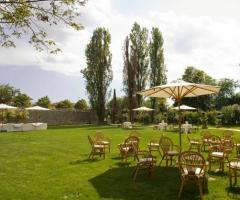 Parco della villa per ricevimenti di nozze a Verona