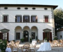 Facciata principale della villa per matrimoni
