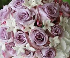 Bouquet bianco e lilla