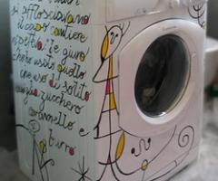 Lavatrice decorata - Pesaresi Art