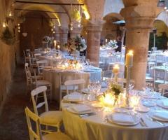 Dettaglio allestimento di matrimonio