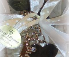 Portachiavi chiave & cuore - Alessandra Creazioni - Campi Bisenzio