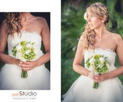 Bouquet con peonie e ortensie