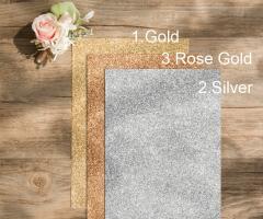 Partecipazioni Roma Est - La scelta del colore per la carta glitter