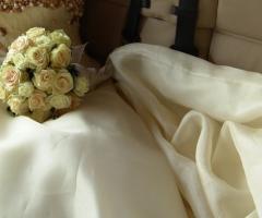 Particolare del vestito da sposa