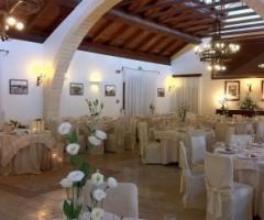 Masseria Protomastro - Allestimento salone per ricevimento di matrimonio