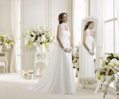 Vestito stil eimpero con collo - Linea Colet