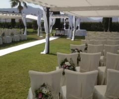 Allestimento per cerimonia civile a Tenuta Scozzari
