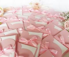 Partecipazioni Bijoux - Collezione cuore rosa quarzo