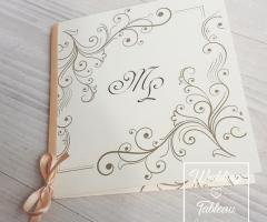 Wedding & Tableau design - Partecipazione chic 2 ante
