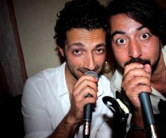 Loris e Luca durante un'esibizione