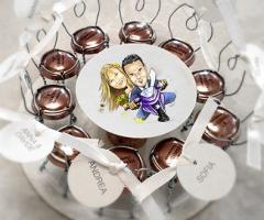 Segnaposti con caricatura