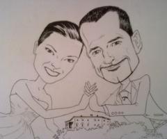 Marco Fiorenza - La caricatura degli sposi a Chieti