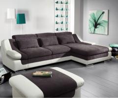 Poltrone & Divani - Divano angolare bicolore