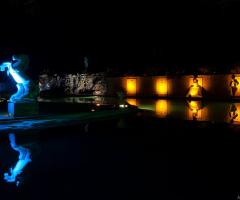 Valle Giulia - Gli esterni della location di notte