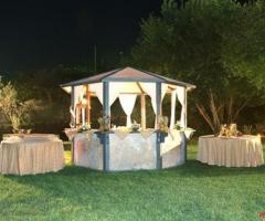 Gazebo per il buffet di nozze