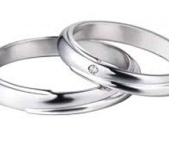 Fedi polello oro bianco.La Gioielleria sas