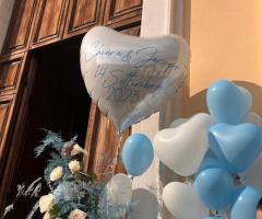 Planet Party-allestimento floreale con palloncini