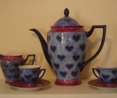 Set per il the decorato a mano