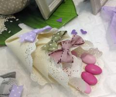 Coni porta confetti realizzati a mano