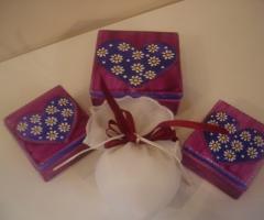 Scatoline porta gioielli come bomboniere di nozze e sacchetto porta confetti