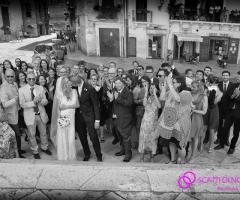 Servizio fotografico del matrimonio in bianco e nero