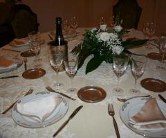 Dettaglio mise en place per matrimonio