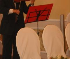 violino e cadeaux per gli ospiti