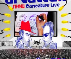 Caricaturista Diego Corazon - Caricature con videoproiezione gigante