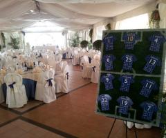 Tableau per il matrimonio tema calciatori