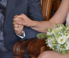 matrimonio, lisiantus e rosmarino