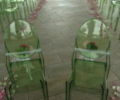 Allestimento sala per la cerimonia di matrimonio -  Ristorante Porta delle Langhe