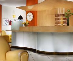 La reception del Grande Albergo Sole