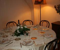 Un tavolo di Villa di Diacceto