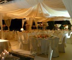 Panoramica zona ricevimento curato da The Wedding Planner