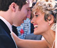 Gli sguardi innamorati degli sposi