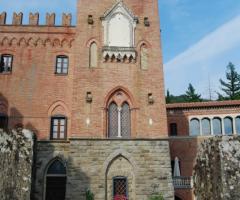 Vista esterna del castello per le nozze