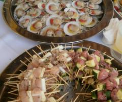 Carne e pesce per il menu di nozze