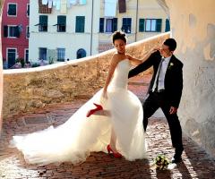 Foto sposi in esterna