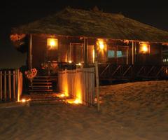 Bungalow per gli sposi in spiaggia