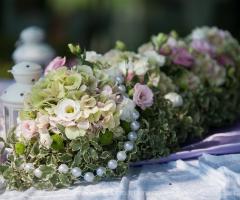 particolare del tavolo delle bomboniere