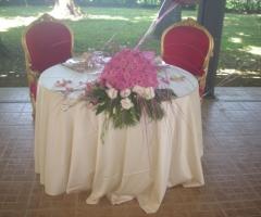 Centrotavola per il tavolo degli sposi