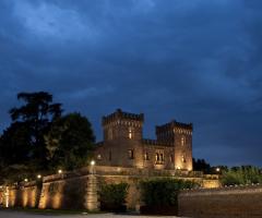 Vista notturna del Castello