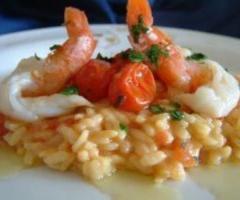 Risotto con gamberi per il matrimonio