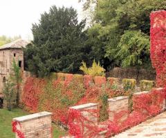 Torre della location ricoperta di fiori