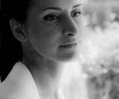 Primo piano della sposa