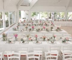 Grand Hotel La Chiusa di Chietri - L'allestimento per il rinfresco di matrimonio