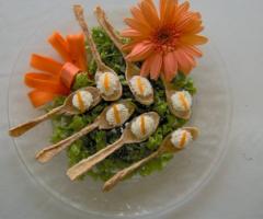 Cucina creativa - Particolare dell\'antipasto del ricevimento di matrimonio