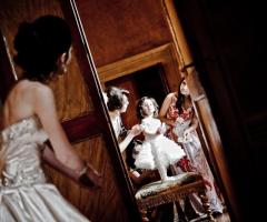 Foto rubata dei preparativi della damigella