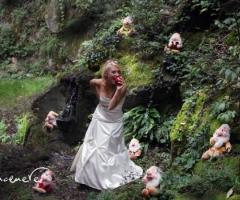 Vestito da sposa in raso - Modello Biancaneve Collezione Princesses